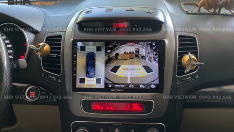 Màn hình DVD Android liền camera 360 Kia Sorento 2014 - 2020 | Gotech GT360 Plus
